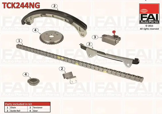 Handler.Part Timing chain kit FAI AUTOPARTS TCK244NG 1