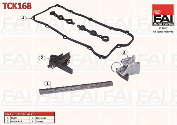 Handler.Part Timing chain kit FAI AUTOPARTS TCK168 1