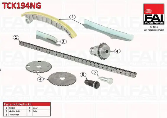 Handler.Part Timing chain kit FAI AUTOPARTS TCK194NG 1