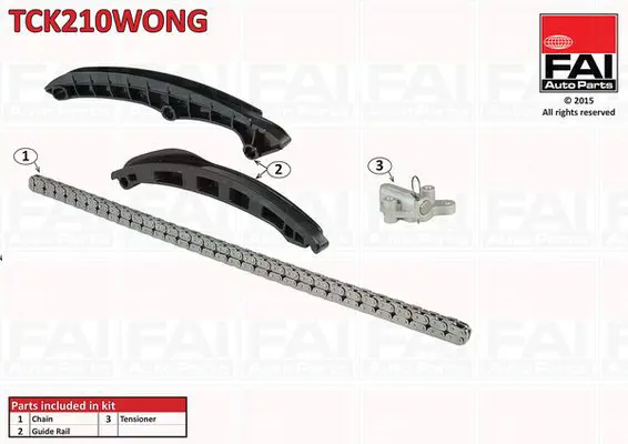 Handler.Part Timing chain kit FAI AUTOPARTS TCK210WONG 1