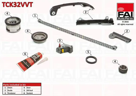 Handler.Part Timing chain kit FAI AUTOPARTS TCK32VVT 1