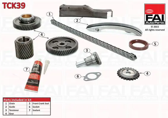 Handler.Part Timing chain kit FAI AUTOPARTS TCK39 1