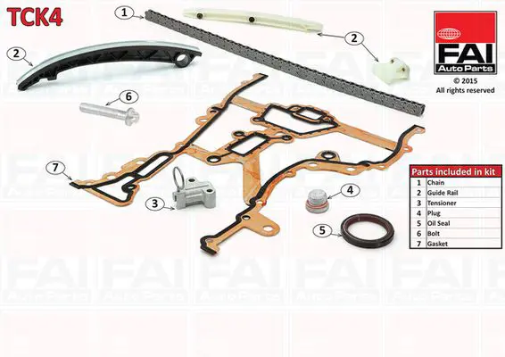 Handler.Part Timing chain kit FAI AUTOPARTS TCK4 1