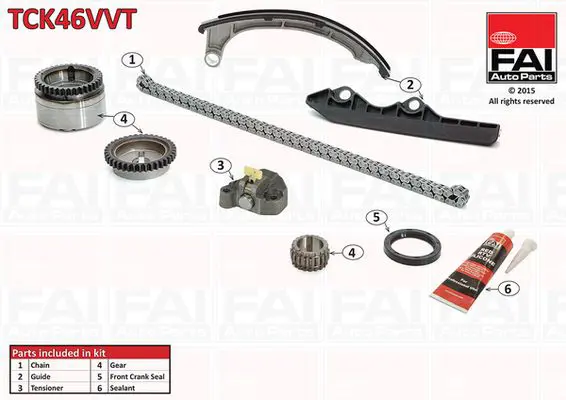 Handler.Part Timing chain kit FAI AUTOPARTS TCK46VVT 1