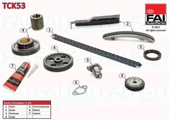 Handler.Part Timing chain kit FAI AUTOPARTS TCK53 1