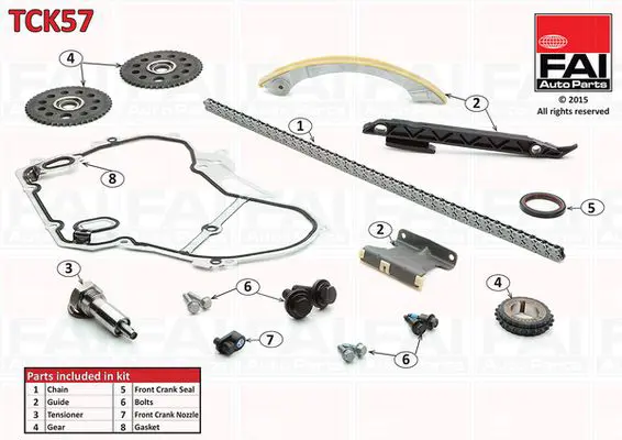 Handler.Part Timing chain kit FAI AUTOPARTS TCK57 1