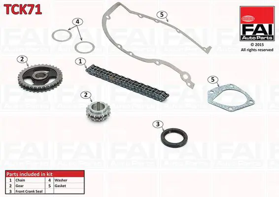 Handler.Part Timing chain kit FAI AUTOPARTS TCK71 1