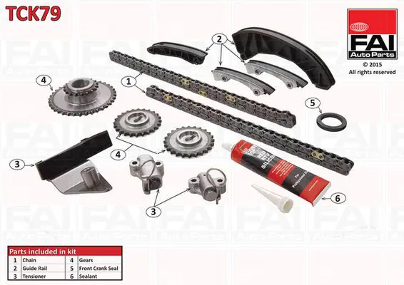 Handler.Part Timing chain kit FAI AUTOPARTS TCK79 1