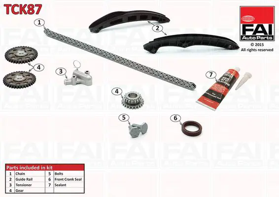 Handler.Part Timing chain kit FAI AUTOPARTS TCK87 1