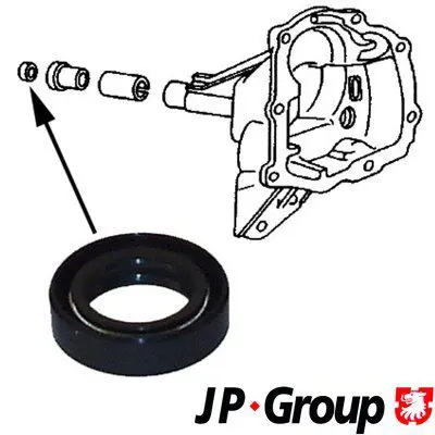 Handler.Part Shaft seal, manual transmission JP GROUP 1132102200 1