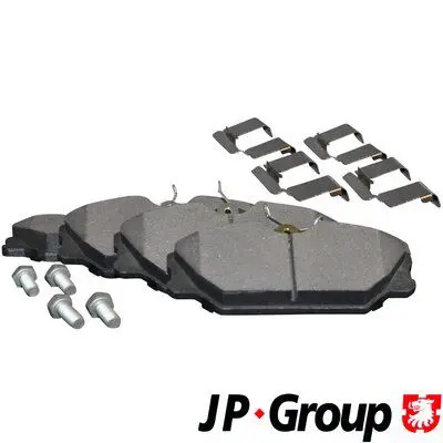 Handler.Part Brake pad set, disc brake JP GROUP 4363601510 1