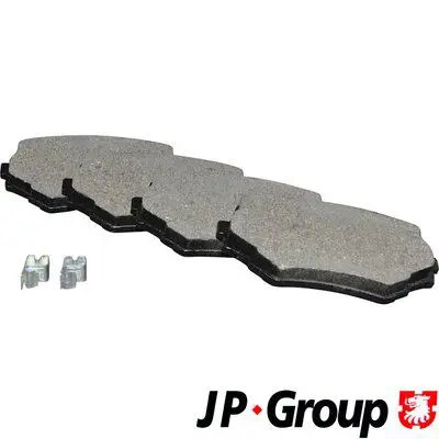 Handler.Part Brake pad set, disc brake JP GROUP 4763600410 1