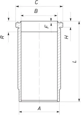 Handler.Part Cylinder sleeve MAHLE 037WN3001 1