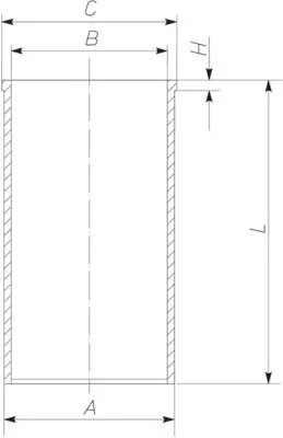 Handler.Part Cylinder sleeve MAHLE 005WV0300 1