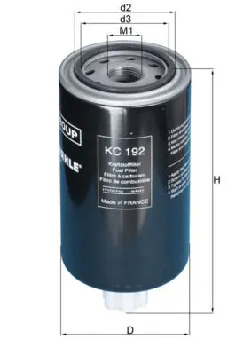 Handler.Part Fuel filter MAHLE KC192 1