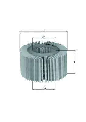 Handler.Part Air filter MAHLE LX578 1