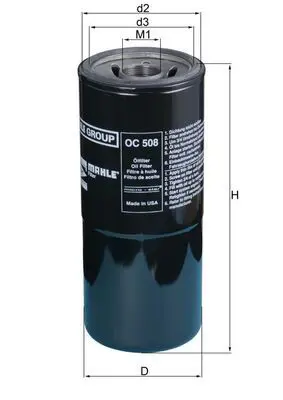 Handler.Part Oil Filter MAHLE OC508 1