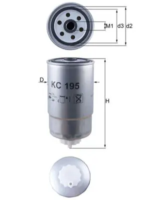 Handler.Part Fuel filter MAHLE KC195 1