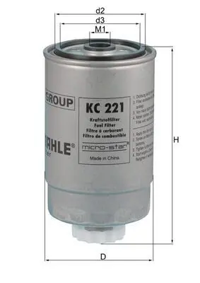 Handler.Part Fuel filter MAHLE KC221 1