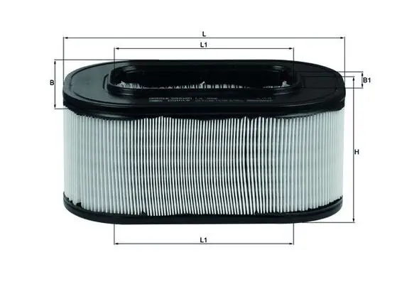 Handler.Part Air filter MAHLE LX558 1