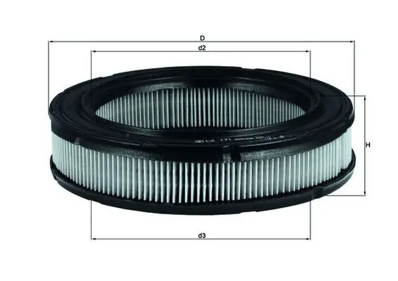 Handler.Part Air filter MAHLE LX171 1