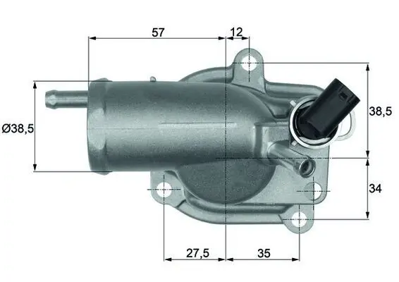 Handler.Part Thermostat, coolant MAHLE TH987 1