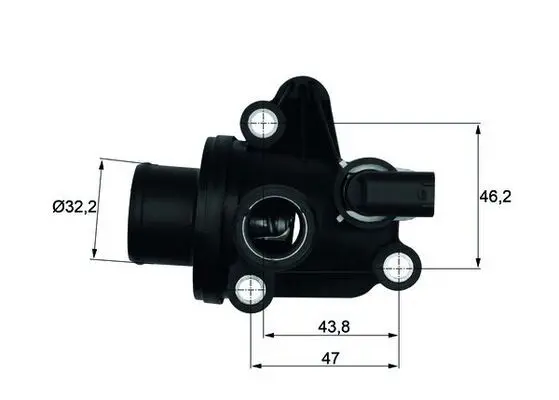 Handler.Part Thermostat, coolant MAHLE TI1287 1