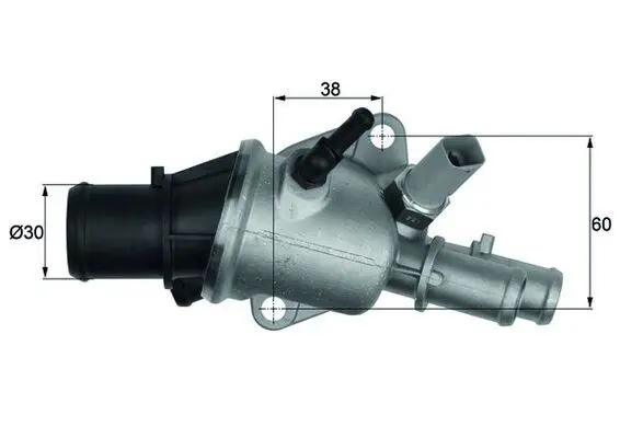 Handler.Part Thermostat, coolant MAHLE TI15688 1