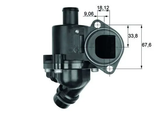 Handler.Part Thermostat, coolant MAHLE TM3100 1