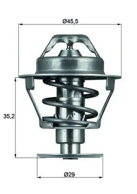 Handler.Part Thermostat, coolant MAHLE TX8189D 1