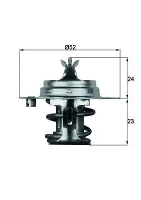 Handler.Part Thermostat, coolant MAHLE TX788D 1