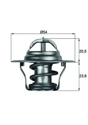 Handler.Part Thermostat, coolant MAHLE TX1480D 1