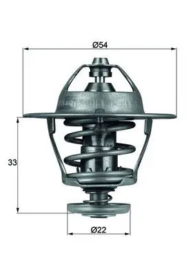 Handler.Part Thermostat, coolant MAHLE TX5385D 1