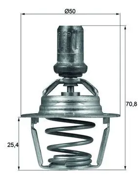 Handler.Part Thermostat, coolant MAHLE TX6686D 1