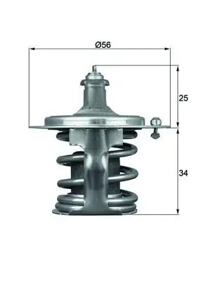 Handler.Part Thermostat, coolant MAHLE TX7978D 1