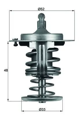 Handler.Part Thermostat, coolant MAHLE TX8280D 1