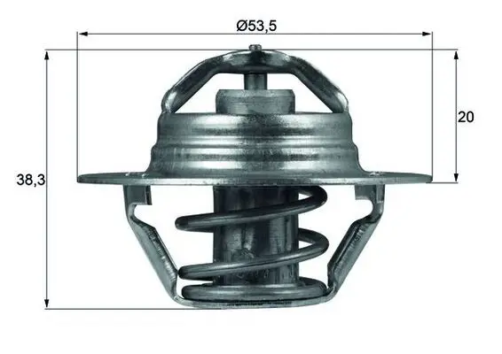 Handler.Part Thermostat, coolant MAHLE TX8882D 1