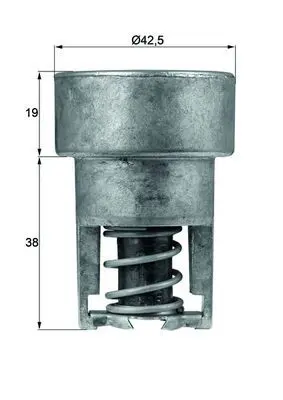 Handler.Part Thermostat, coolant MAHLE TX9882 1