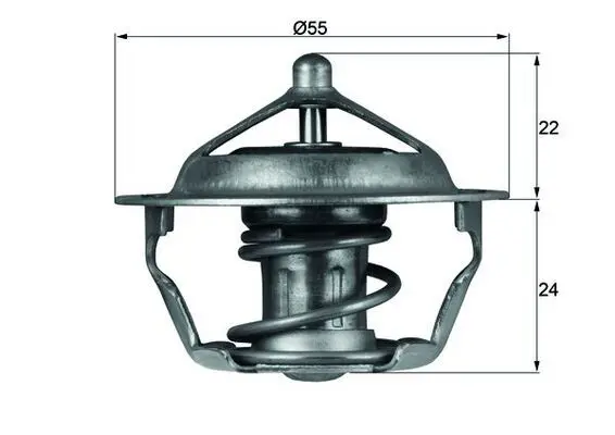 Handler.Part Thermostat, coolant MAHLE TX10183D 1