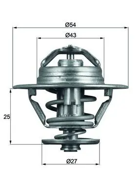 Handler.Part Thermostat, coolant MAHLE TX9383D 1