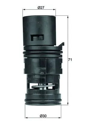 Handler.Part Thermostat, oil cooling MAHLE TO780 1