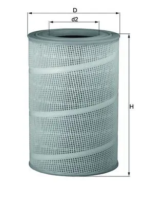 Handler.Part Air filter MAHLE LX714 1