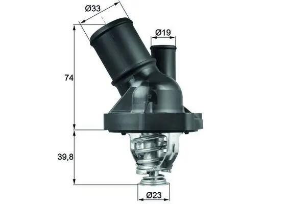 Handler.Part Thermostat, coolant MAHLE TI20082 1