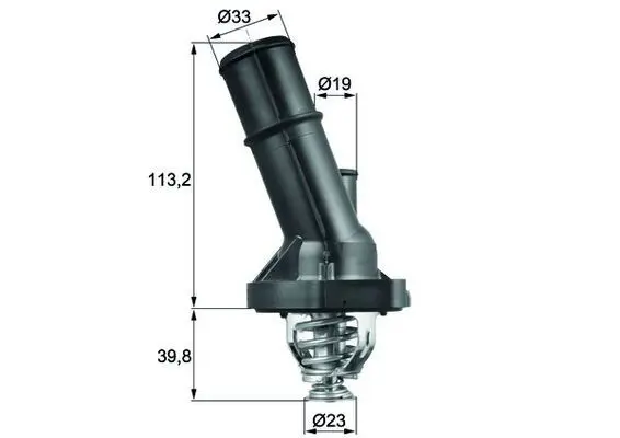 Handler.Part Thermostat, coolant MAHLE TI20282 1