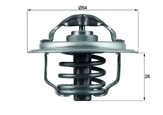 Handler.Part Thermostat, coolant MAHLE TX11187D 1