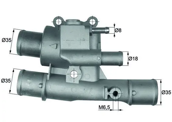 Handler.Part Thermostat, coolant MAHLE TI12388 1