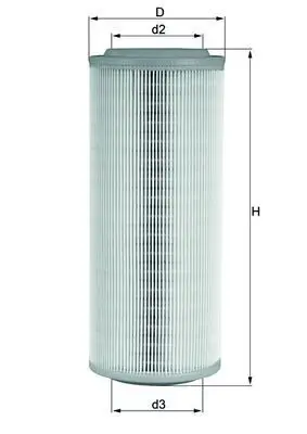 Handler.Part Air filter MAHLE LX855 1