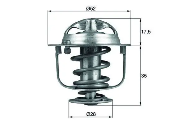 Handler.Part Thermostat, coolant MAHLE TX11982D 1