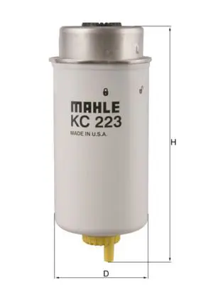 Handler.Part Fuel filter MAHLE KC223 1