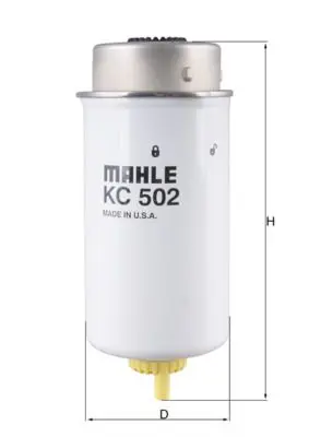 Handler.Part Fuel filter MAHLE KC502 1